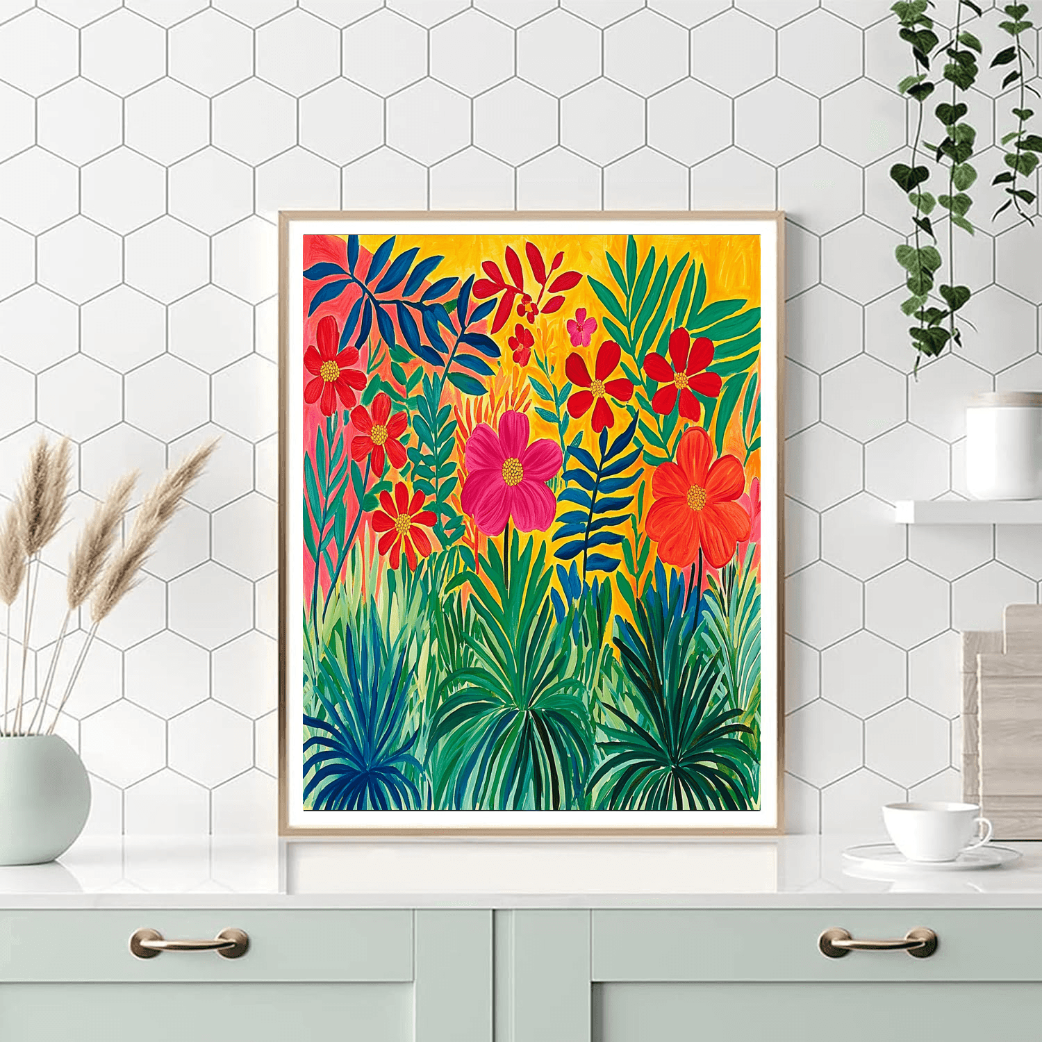 Henri Matisse Inspired Bold Botanicals  DIY Paint By Numbers