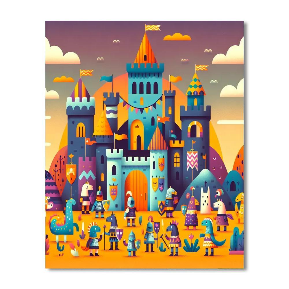 Enchanted Castle Adventures Paint By Numbers