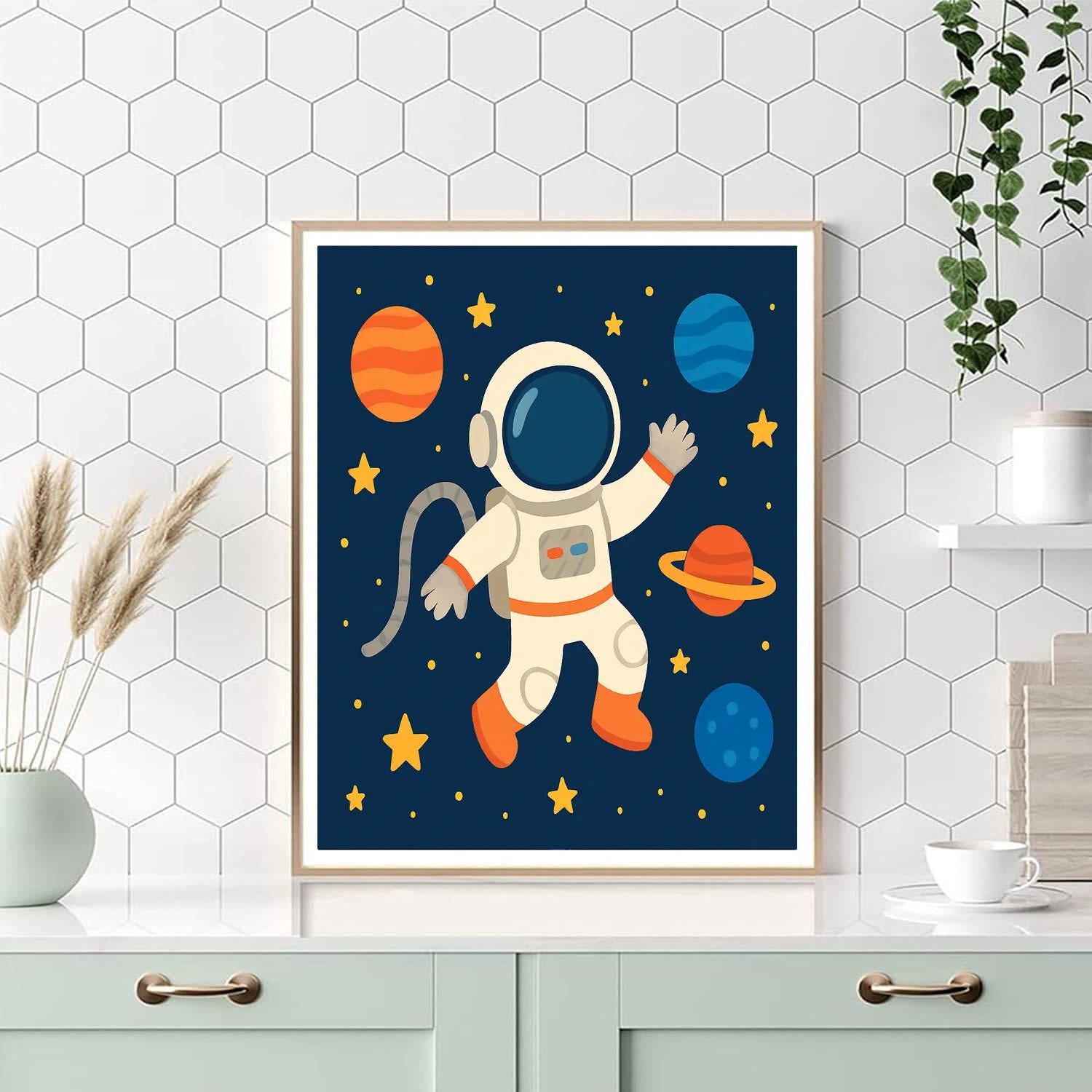 Astronaut's Galactic Mission Paint By Numbers Kits