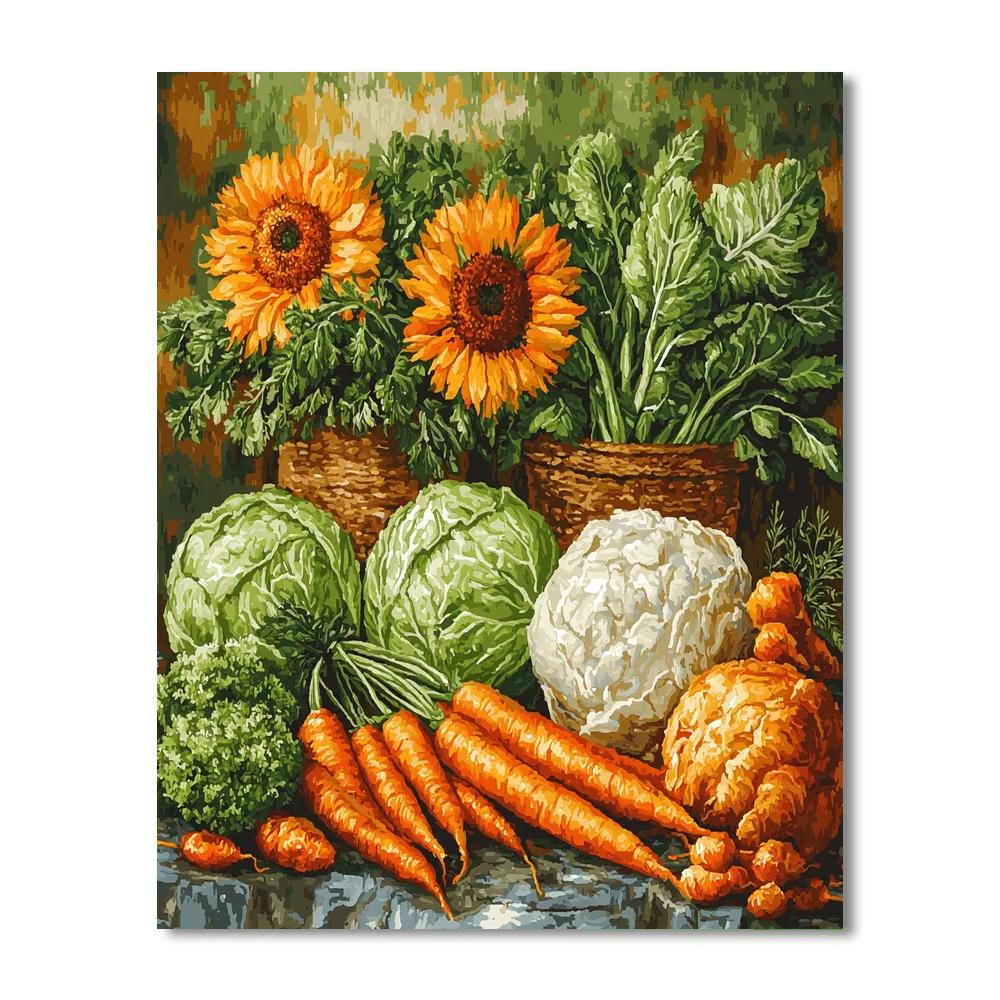 Vincent Van Gogh Inspired Van Gogh's Vibrant Vegetables  Paint By Numbers Kits