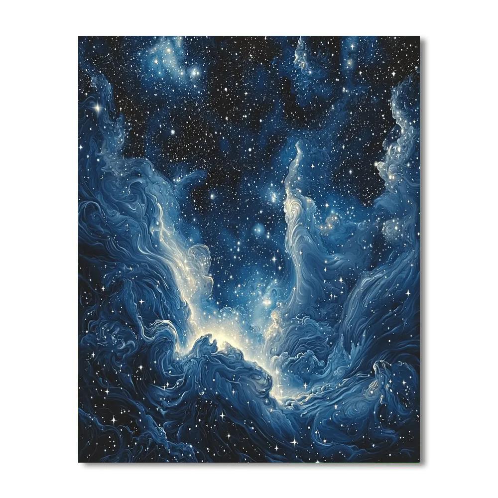 Michelangelo Inspired Aetherial Symphony  Paint By Number