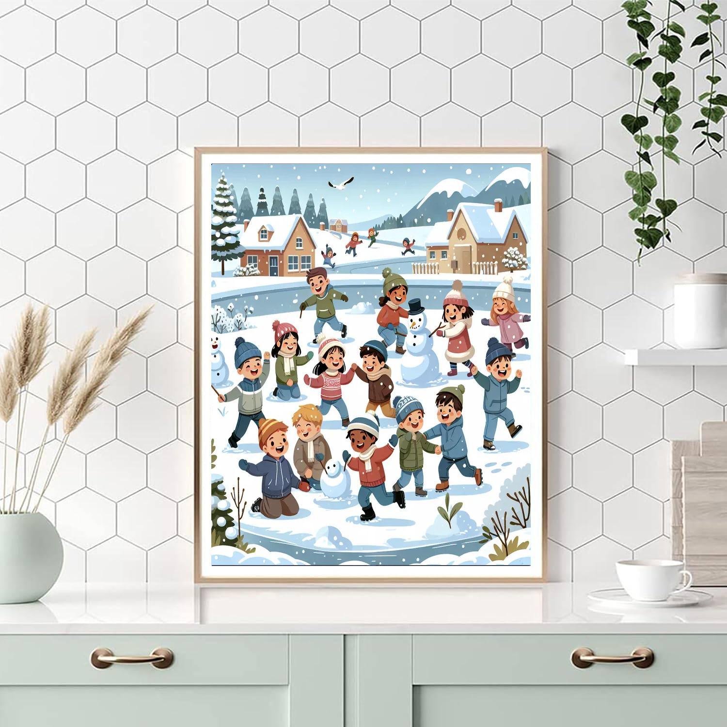 Winter Wonderland Play Paint By Numbers Kits