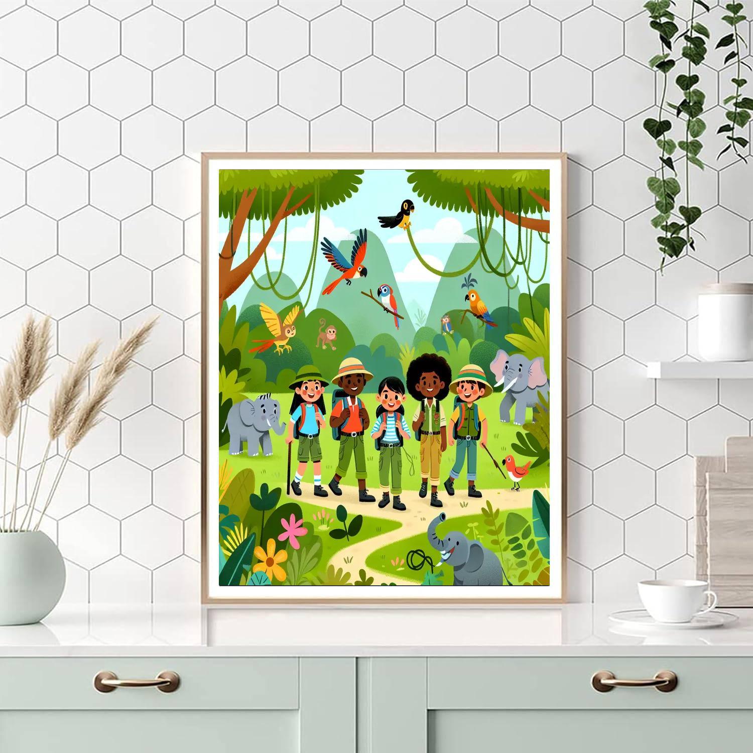 Hero's Jungle Quest Numbered Painting Kits
