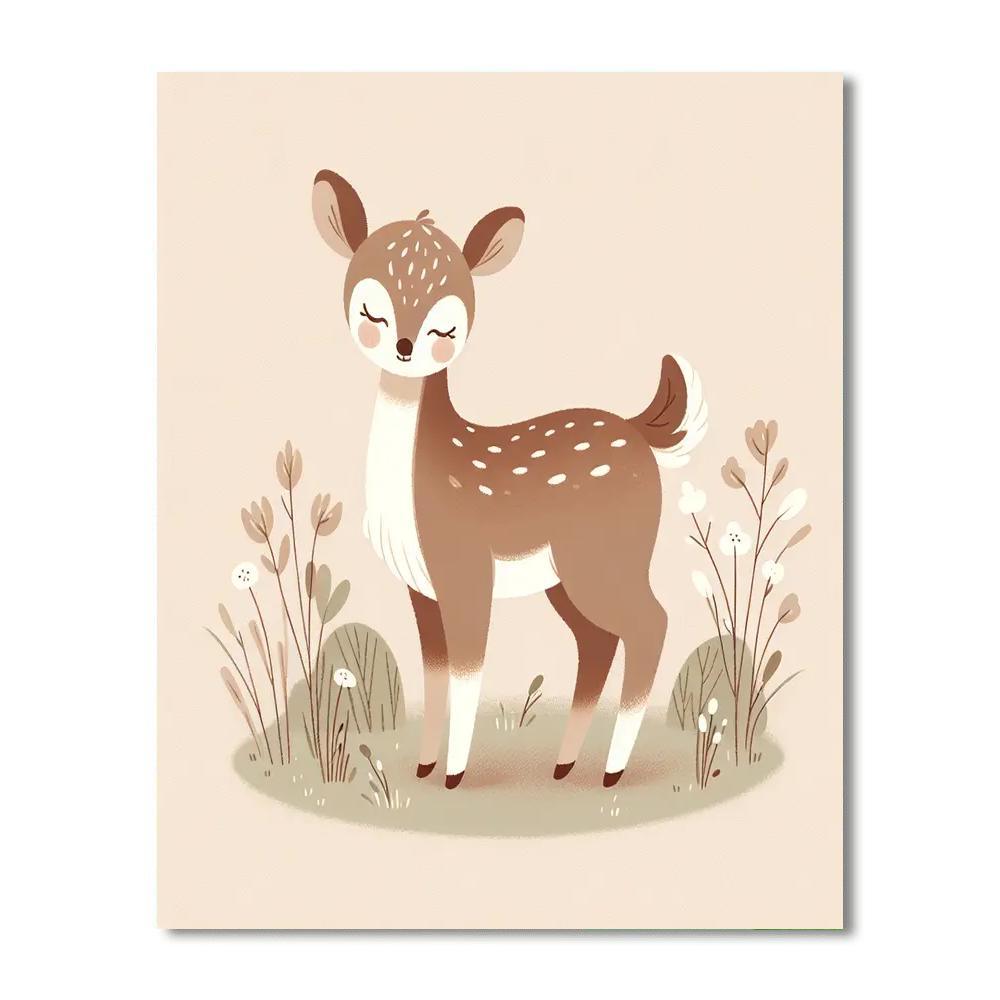 Dainty Deer Numbered Painting Kits