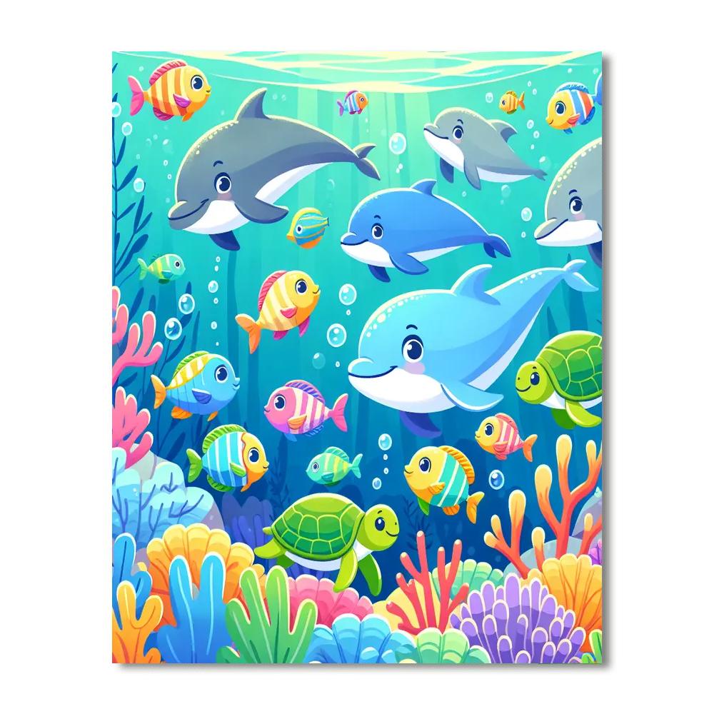 Playful Sea Adventures Numbered Painting Kits
