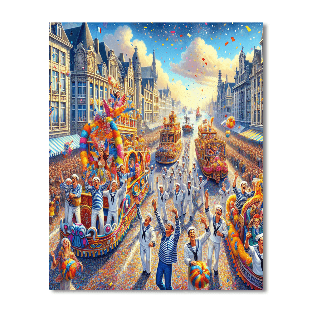 Carnival Of Dunkirk Painting Number Kit