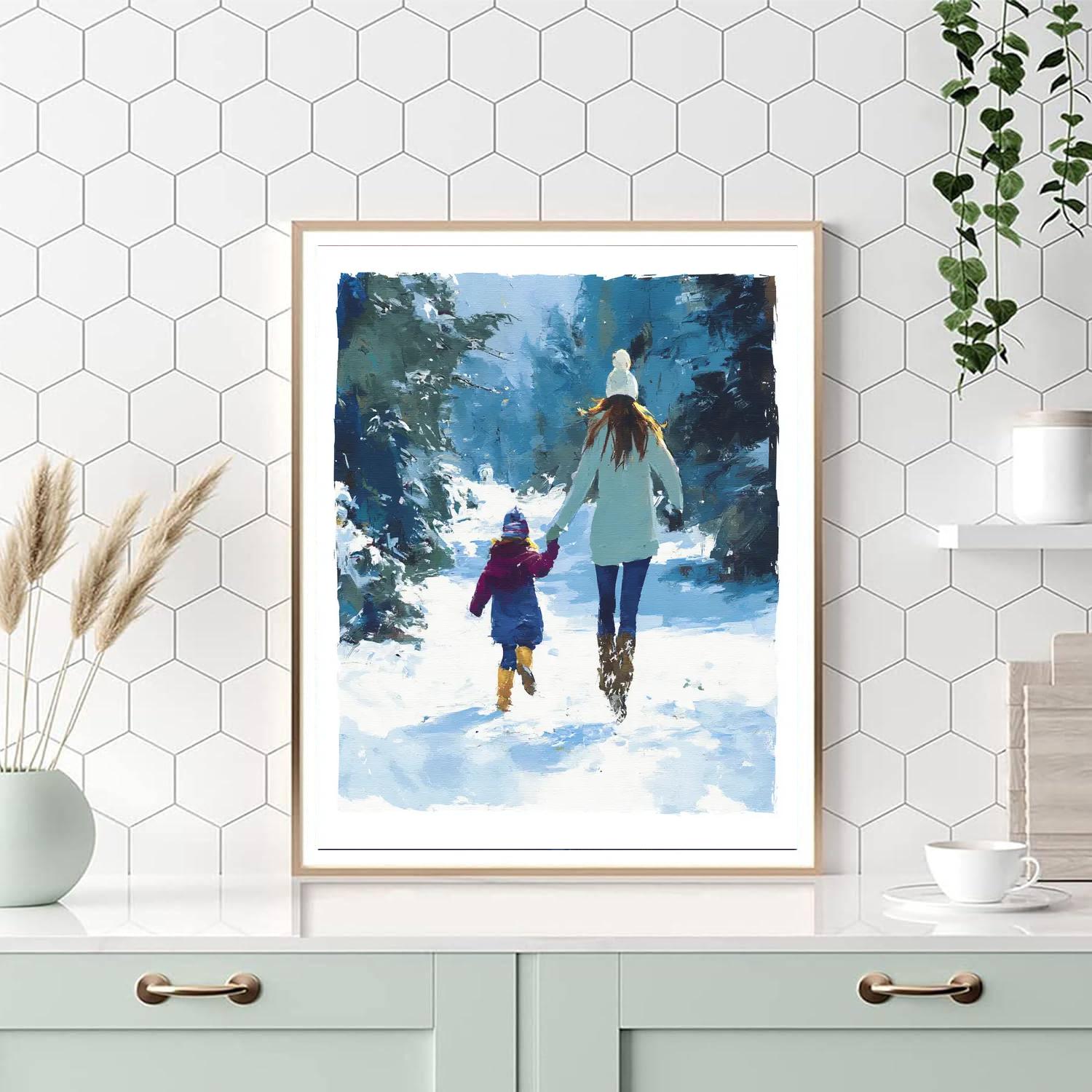 A Winter’s Walk Paint By Number