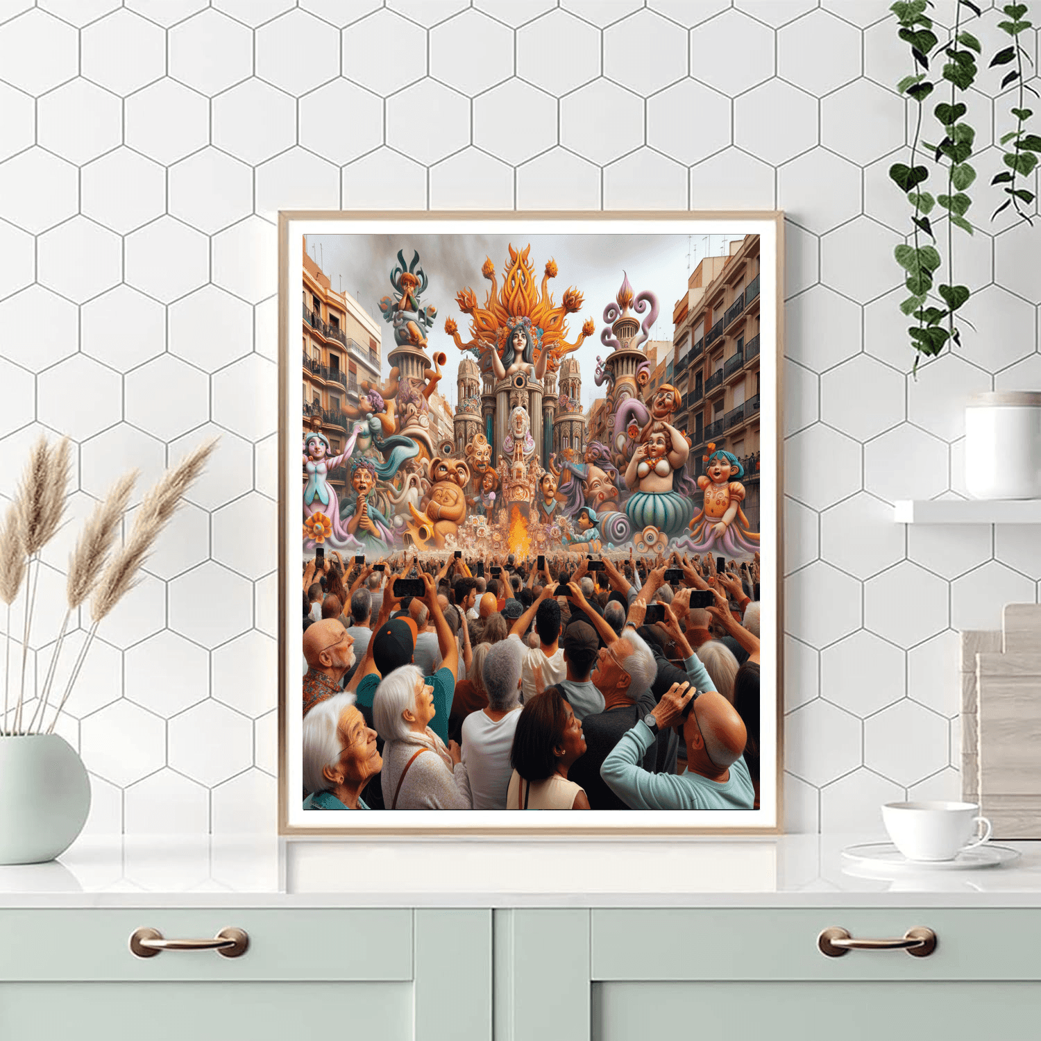 Fallas De Valencia Number Painting