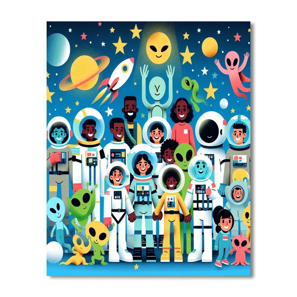 Cosmic Adventure Playground Numbered Painting Kits