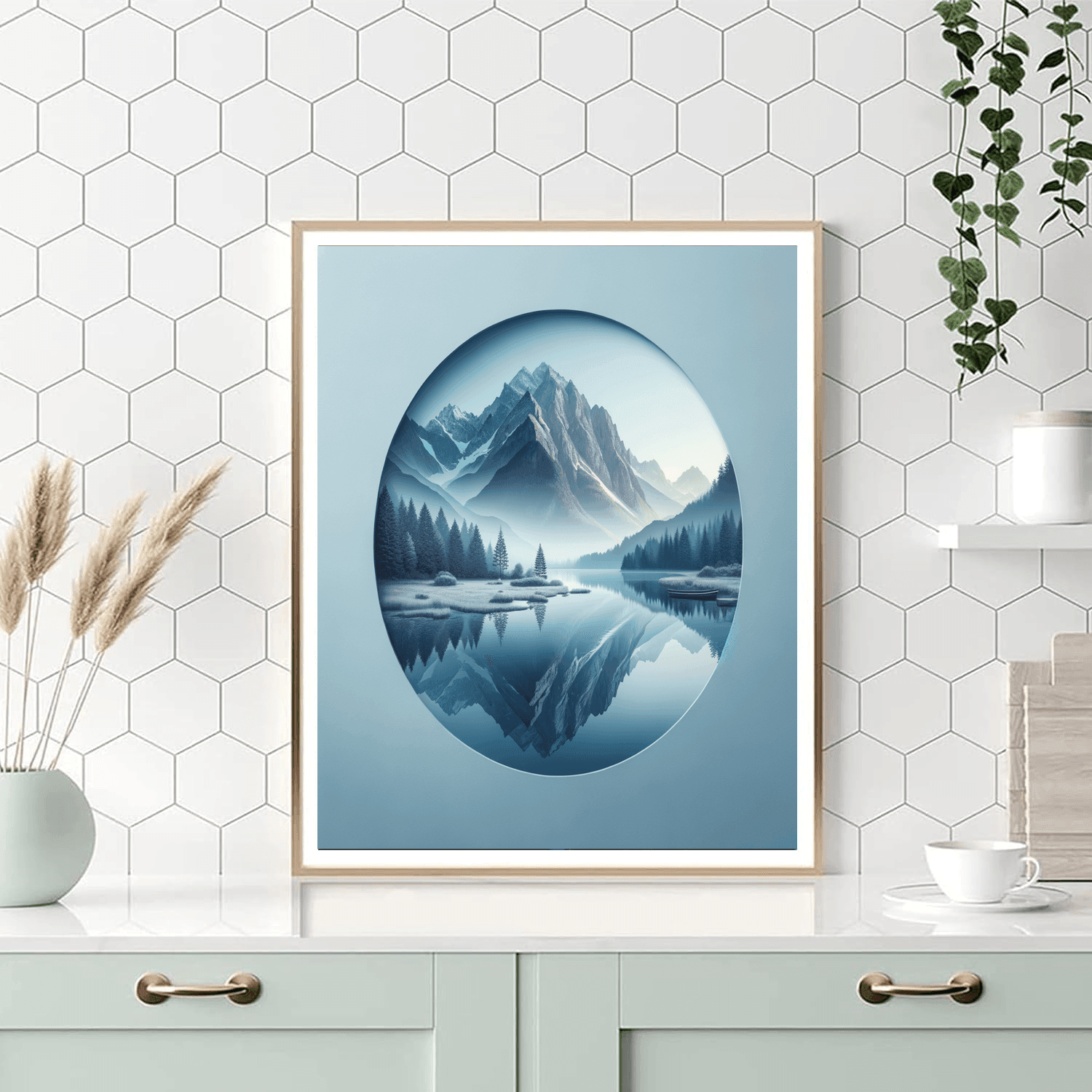 Mystic Mountain Reflection Paint By Number