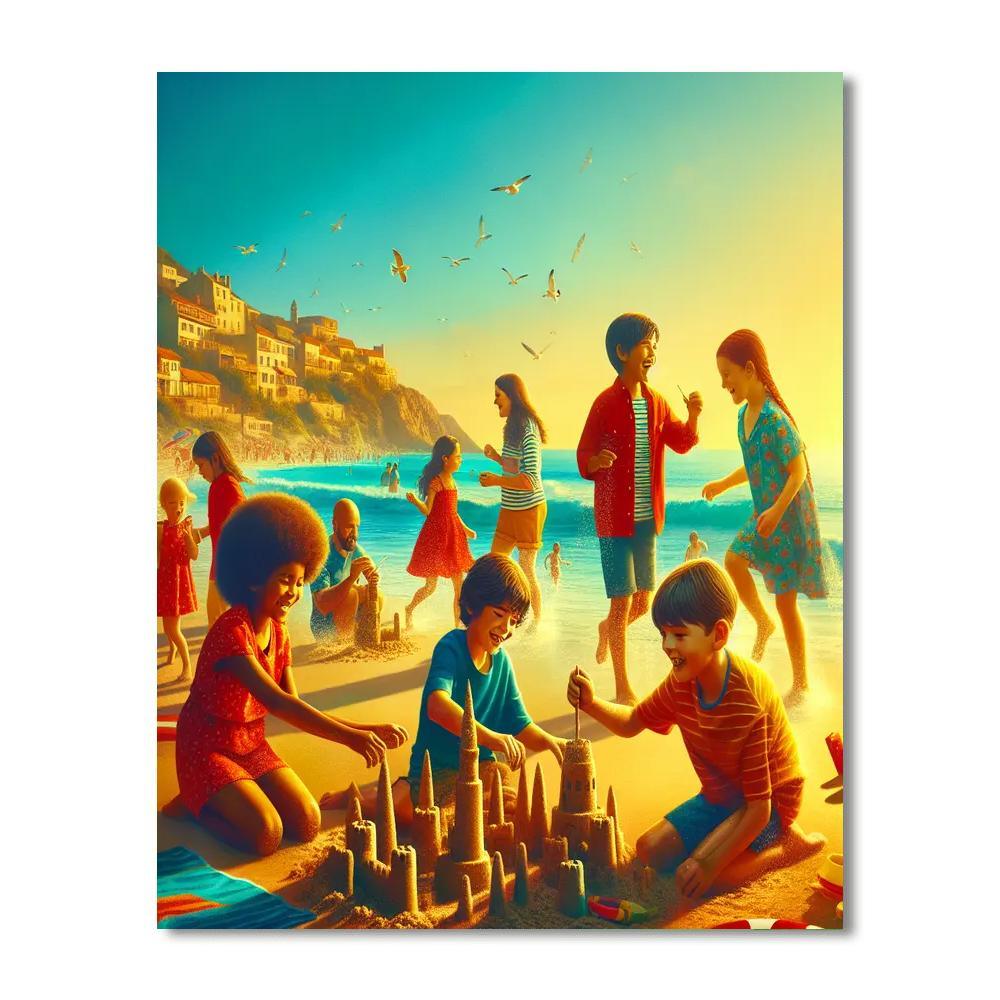 Playful Seaside Adventure Paint By Number