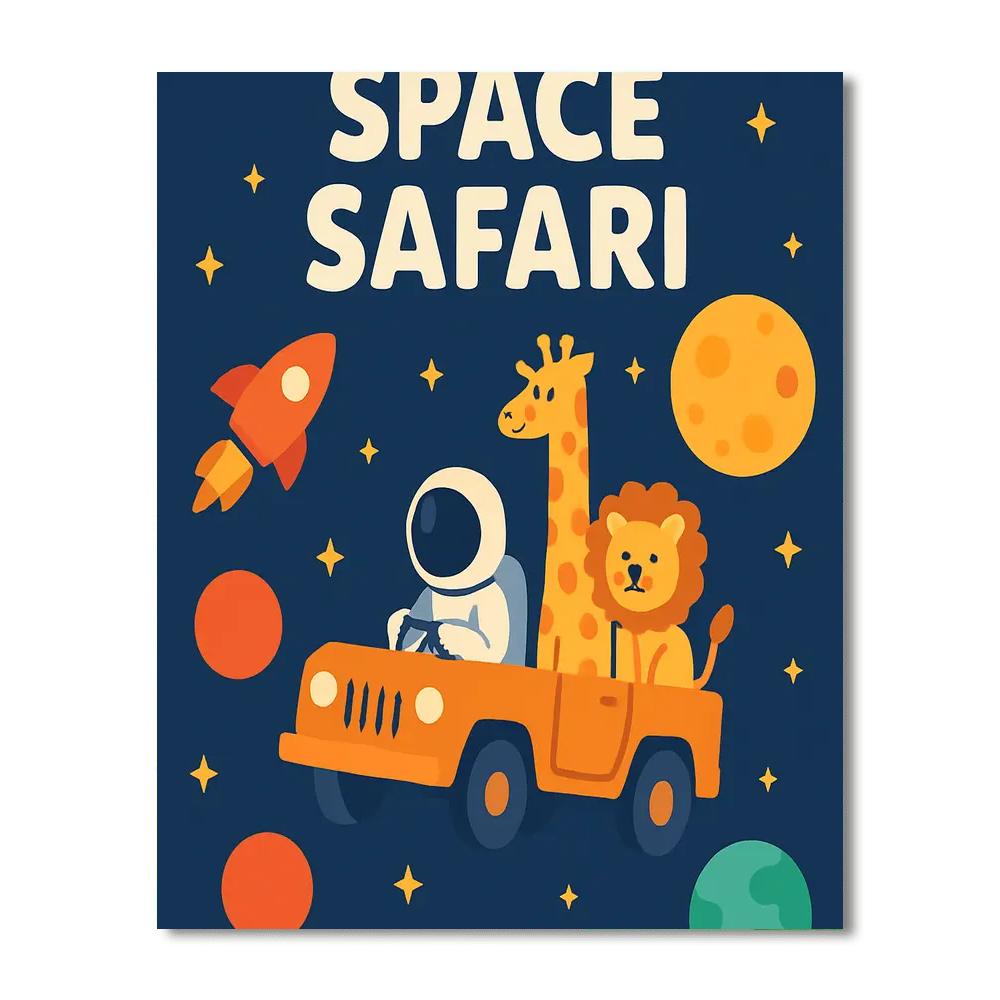 Cosmic Star Safari Paint By Numbers Kits