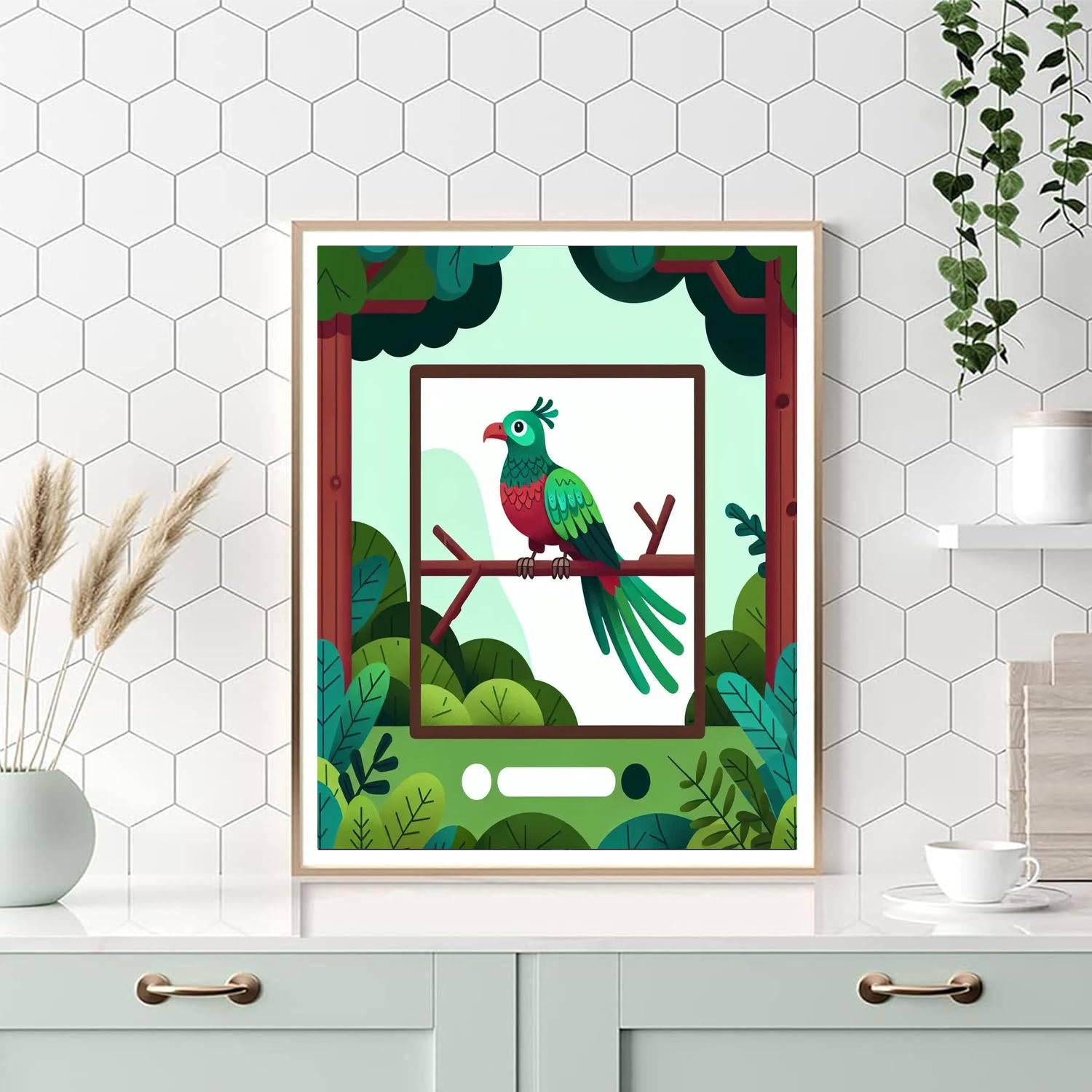 Quiet Quetzal Paint By Numbers Art