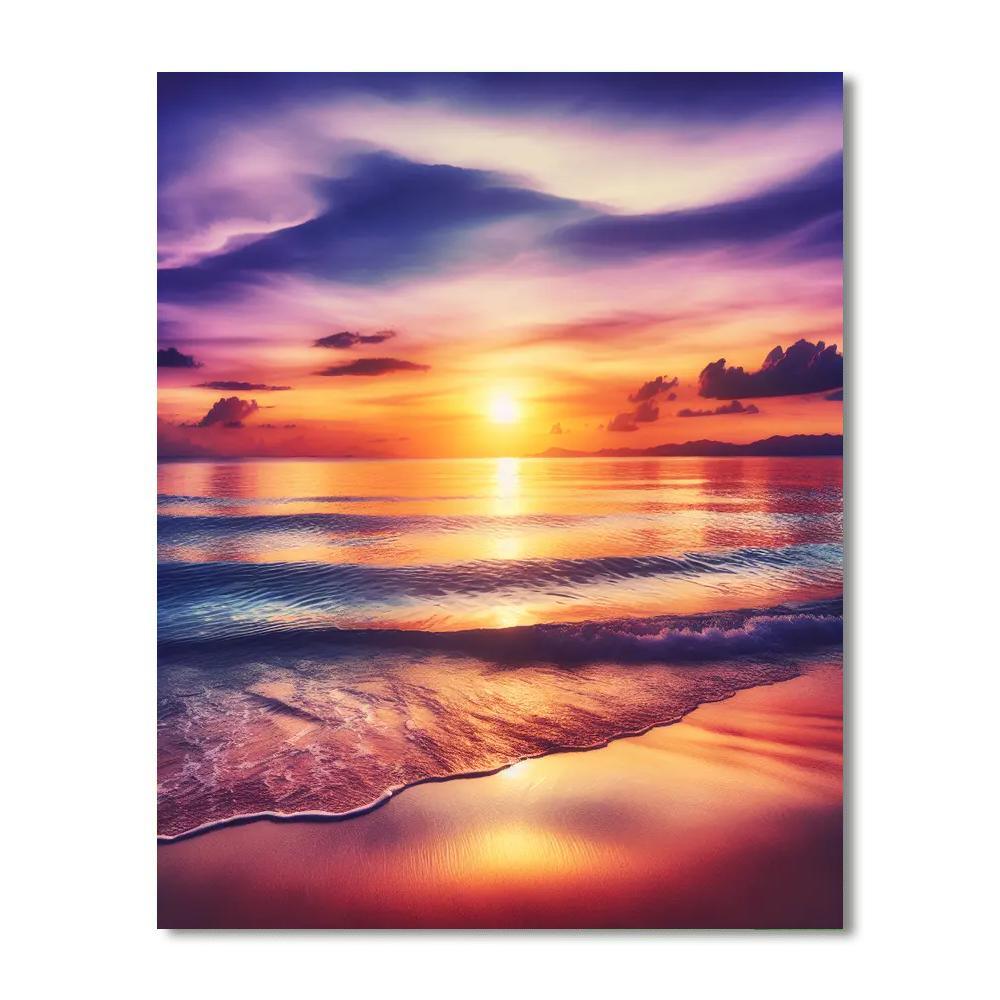 Soothing Beach Horizon DIY Paint By Numbers