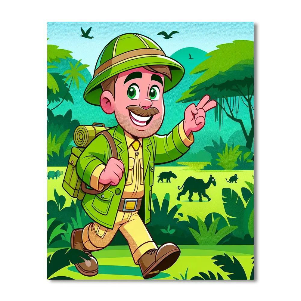 Jolly Jungle Explorer DIY Paint By Numbers