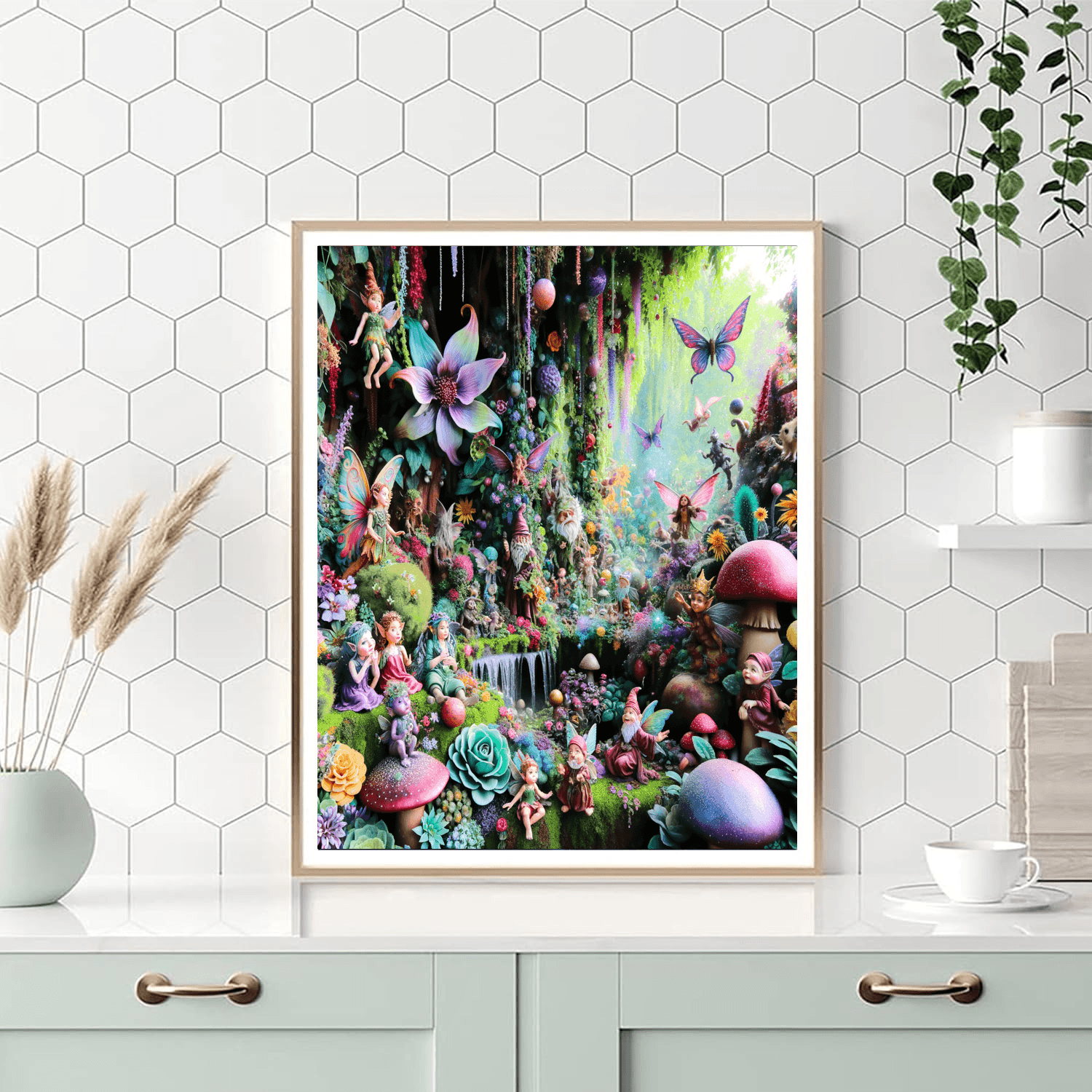 Charming Enchanted Garden Paint By Numbers Art