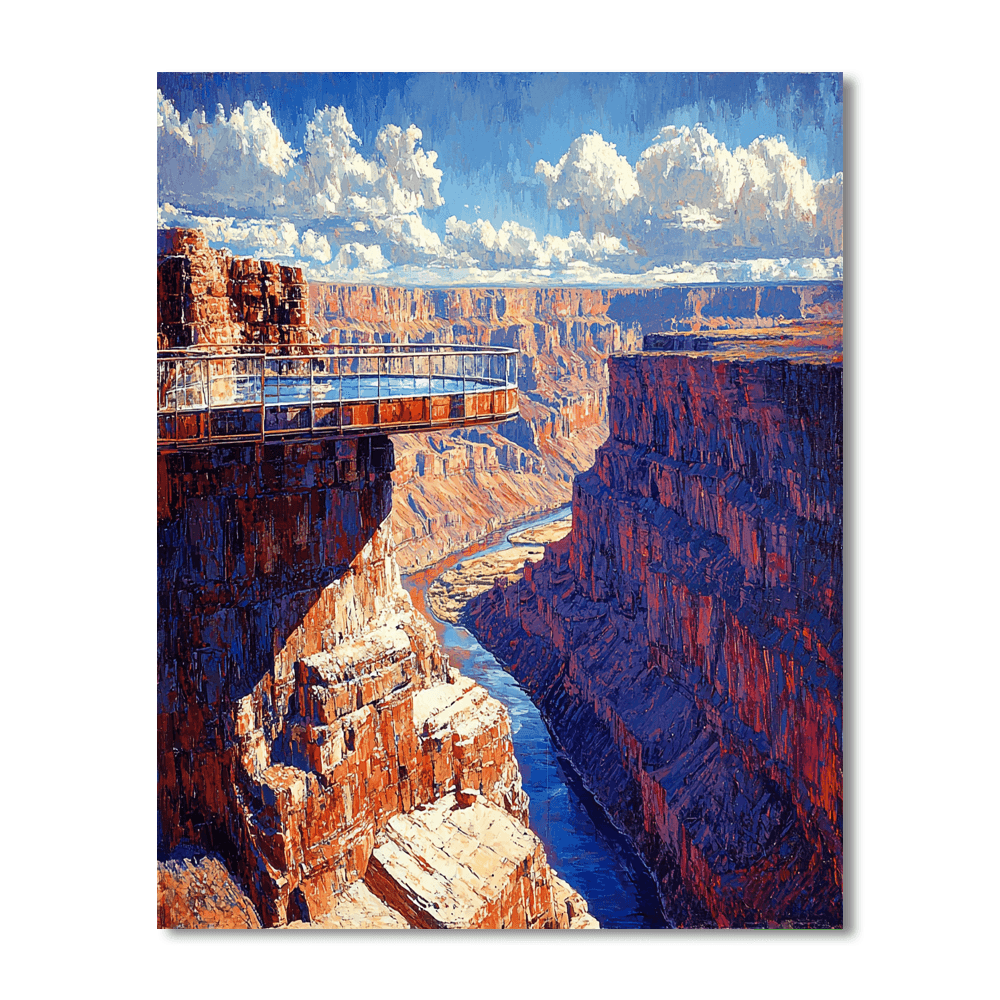 Grand Canyon Skywalk - Usa Painting By Numbers Kit