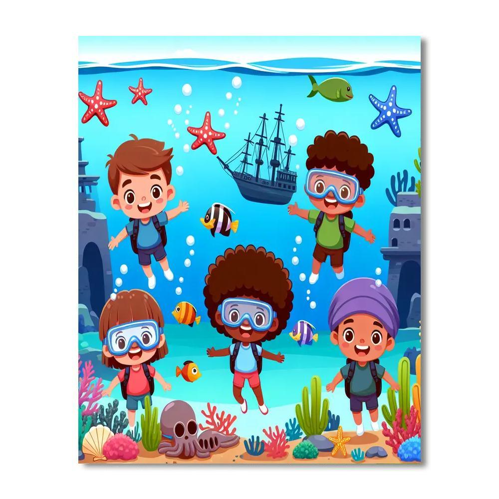 Undersea Mystery Paint By Color