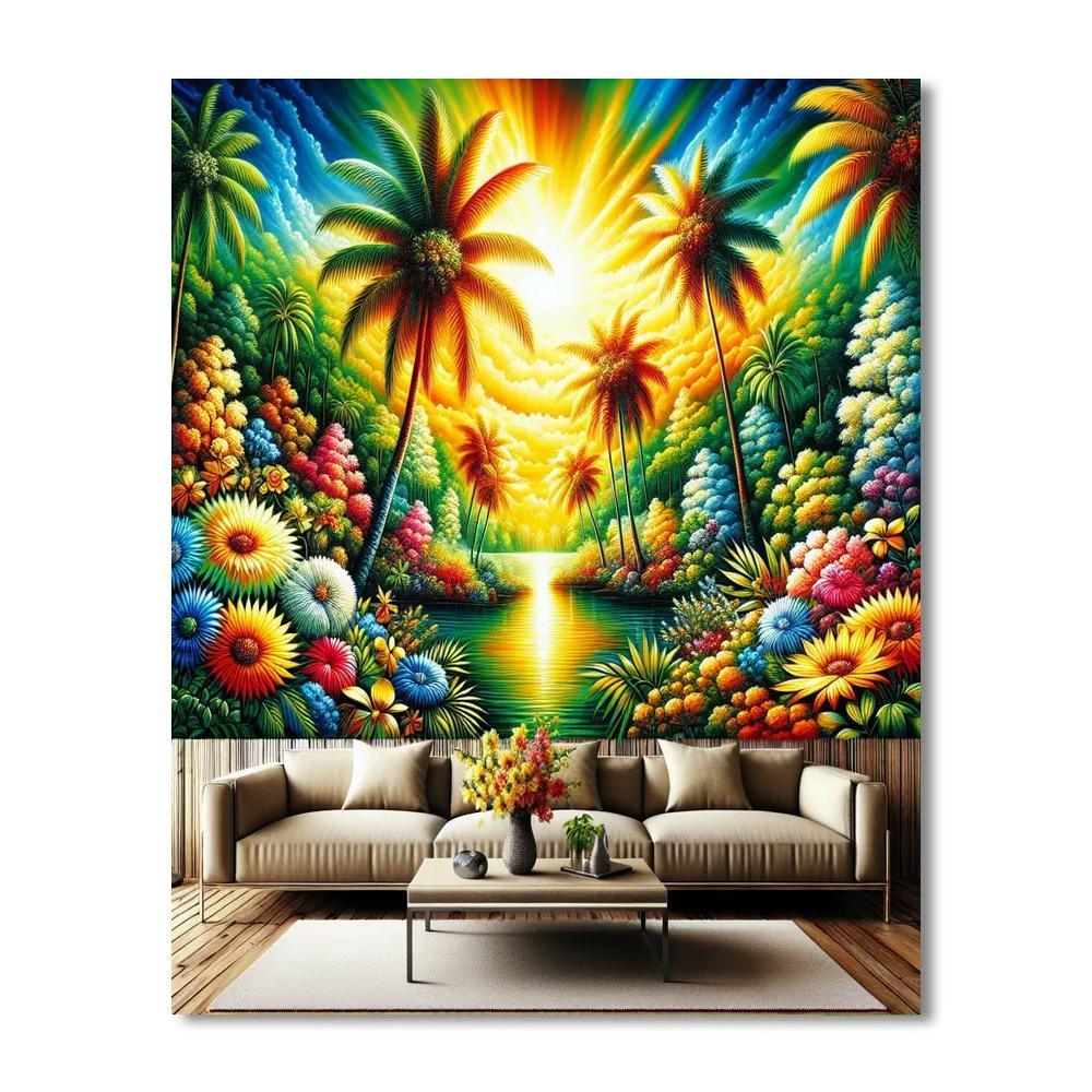 Sunny Tropical Vibes Paint By Number