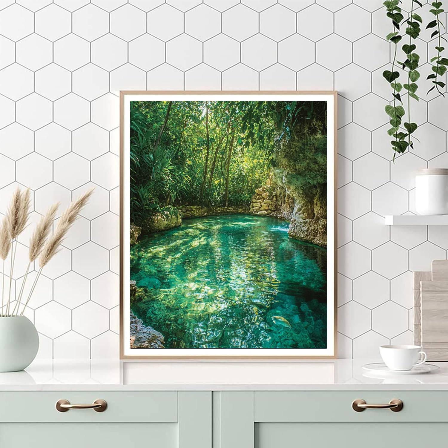Cenotes Of Yucatan - Mexico DIY Paint By Numbers