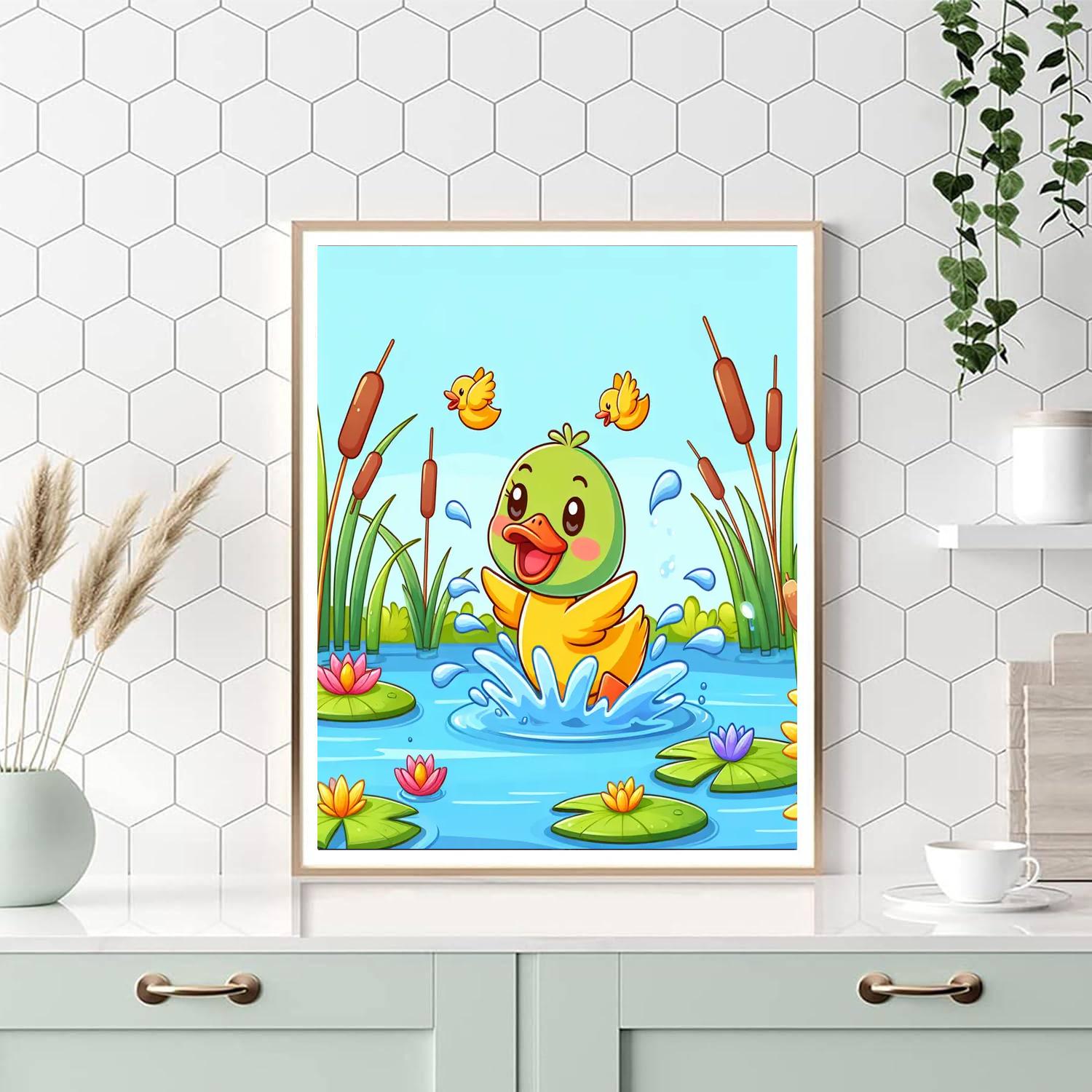 Doodle Ducks Painting Number Kit