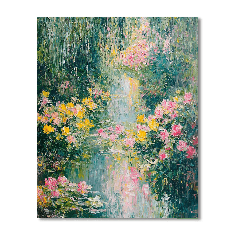 Monet Inspired Nature Escape  Numbered Painting Kits