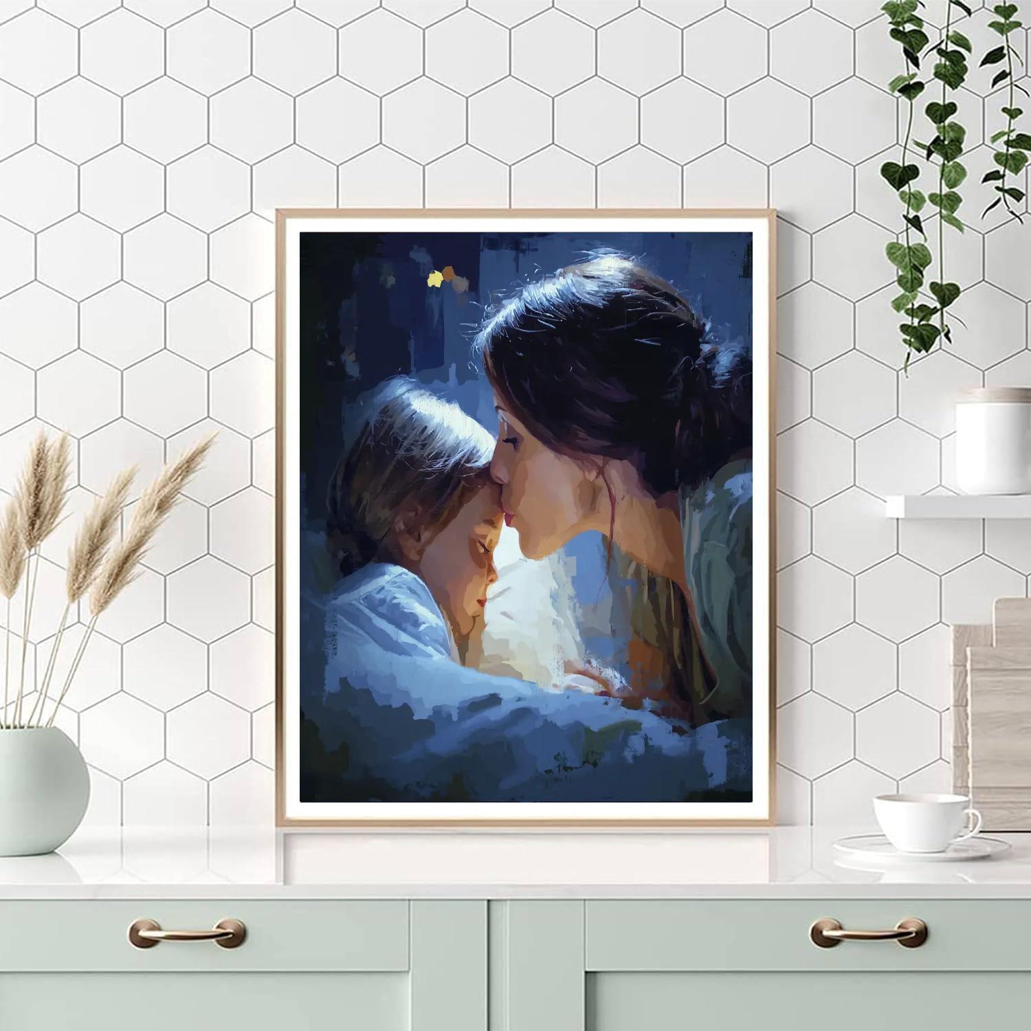 A Soft Kiss Goodnight Numbered Painting Kits