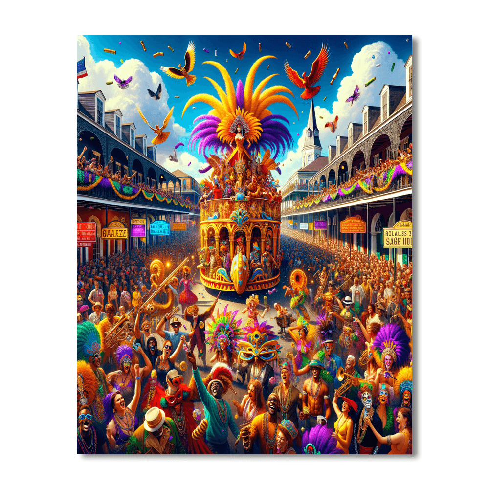 Mardi Gras - United States Paint By Number