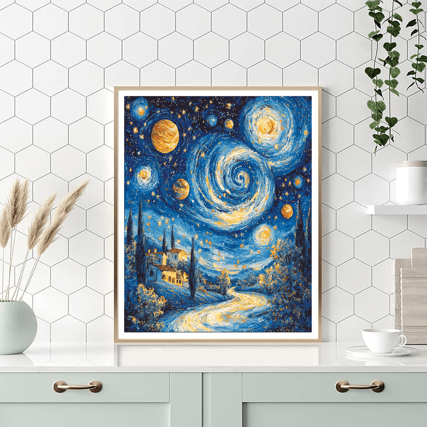 Vincent Van Gogh Inspired Celestial Navigation  DIY Paint By Numbers