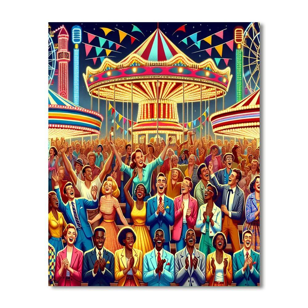 Retro Carnival Extravaganza Numbered Painting Kits
