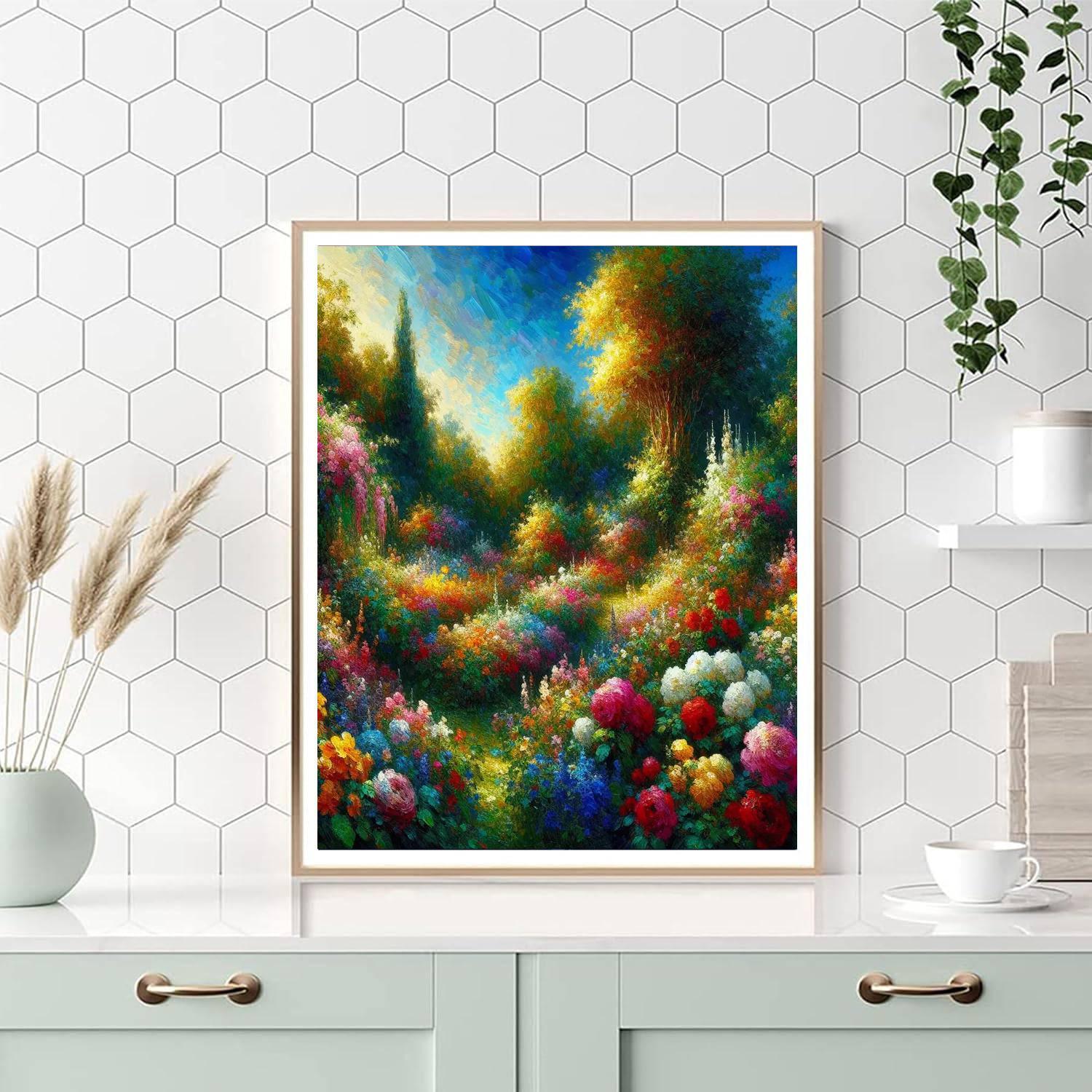 Floral Symphony Abundance Number Painting