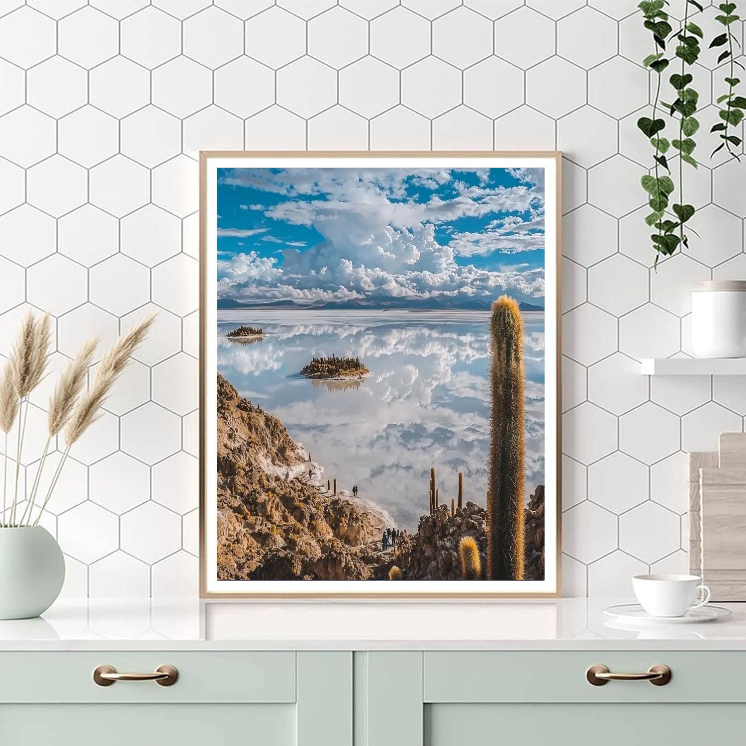 Salar De Uyuni In Bolivia Painting Number Kit