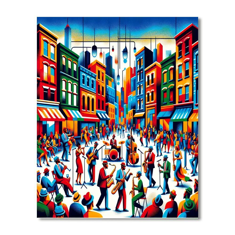 New Orleans Jazz Vibes DIY Paint By Numbers