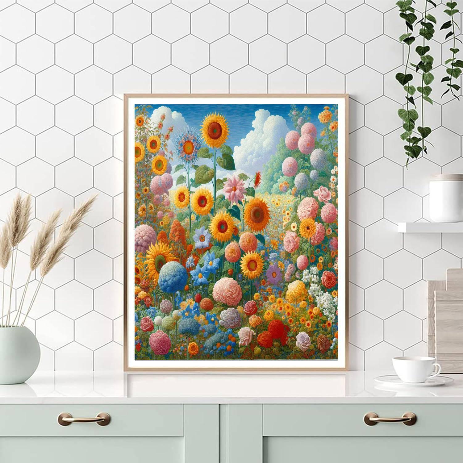 Charming Floral Fantasia Paint By Color
