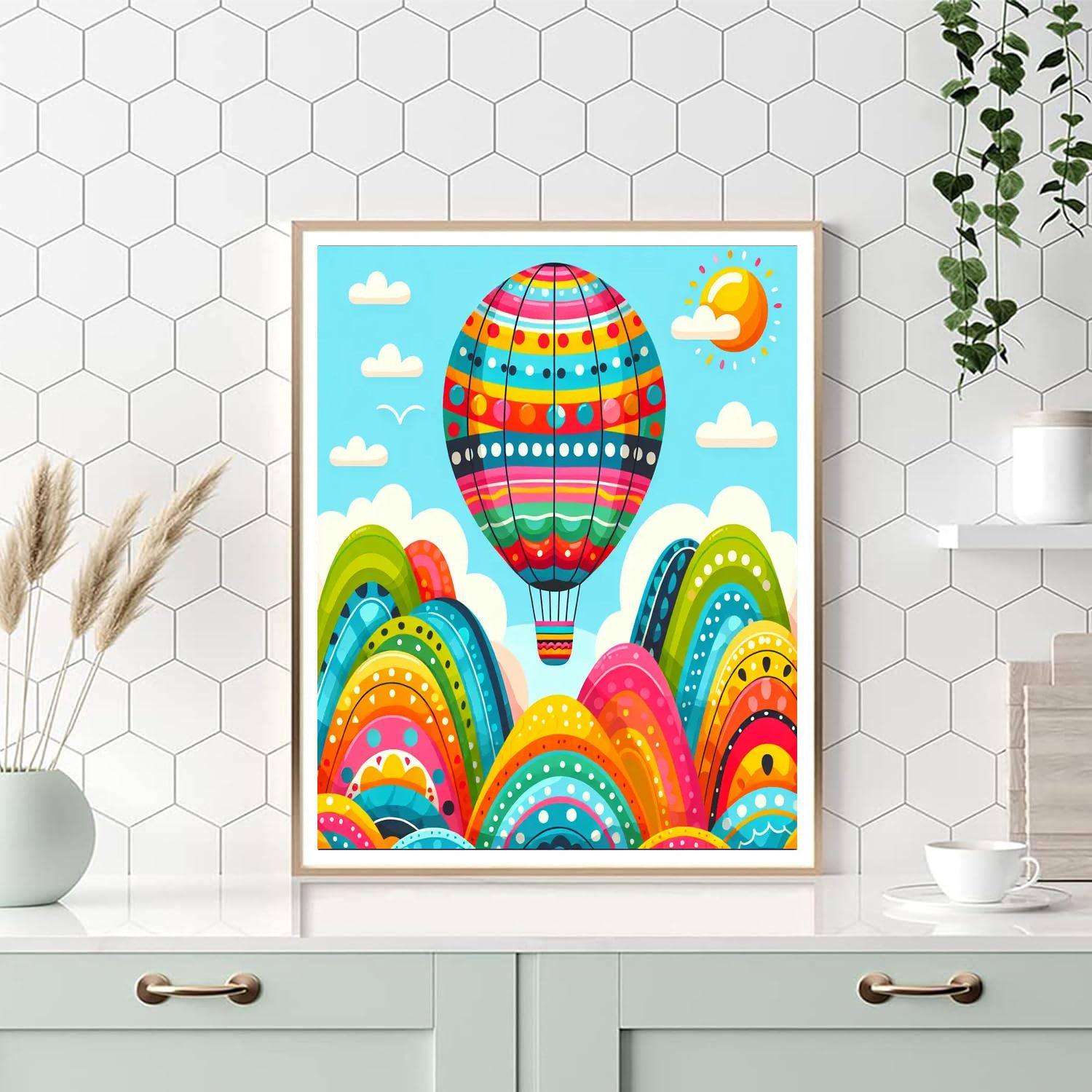 Gigantic Hot Air Balloon Paint By Numbers Art