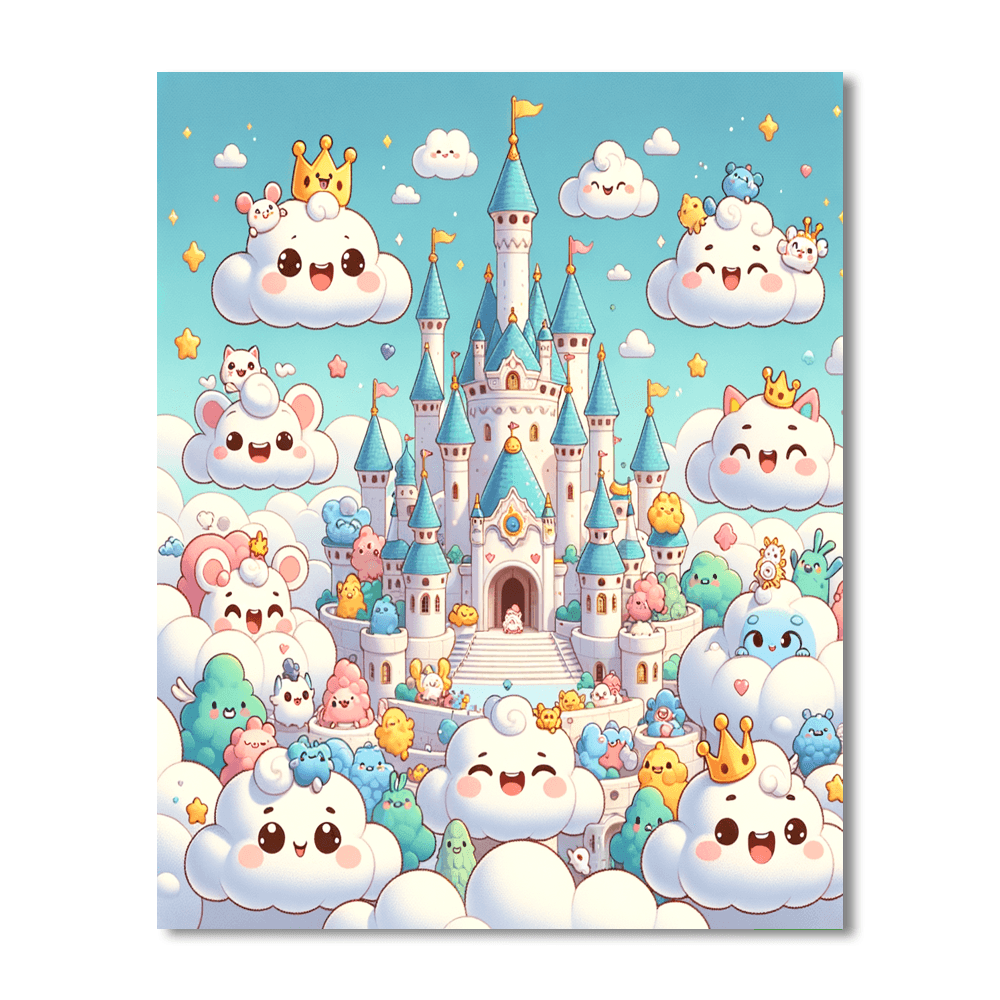 Cheery Cloud Kingdom DIY Paint By Numbers