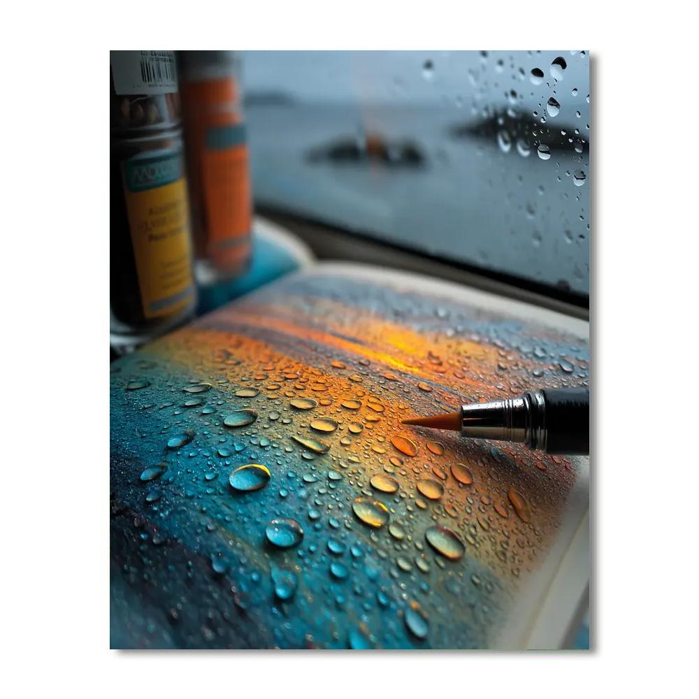 Rainbow Overhead Number Painting