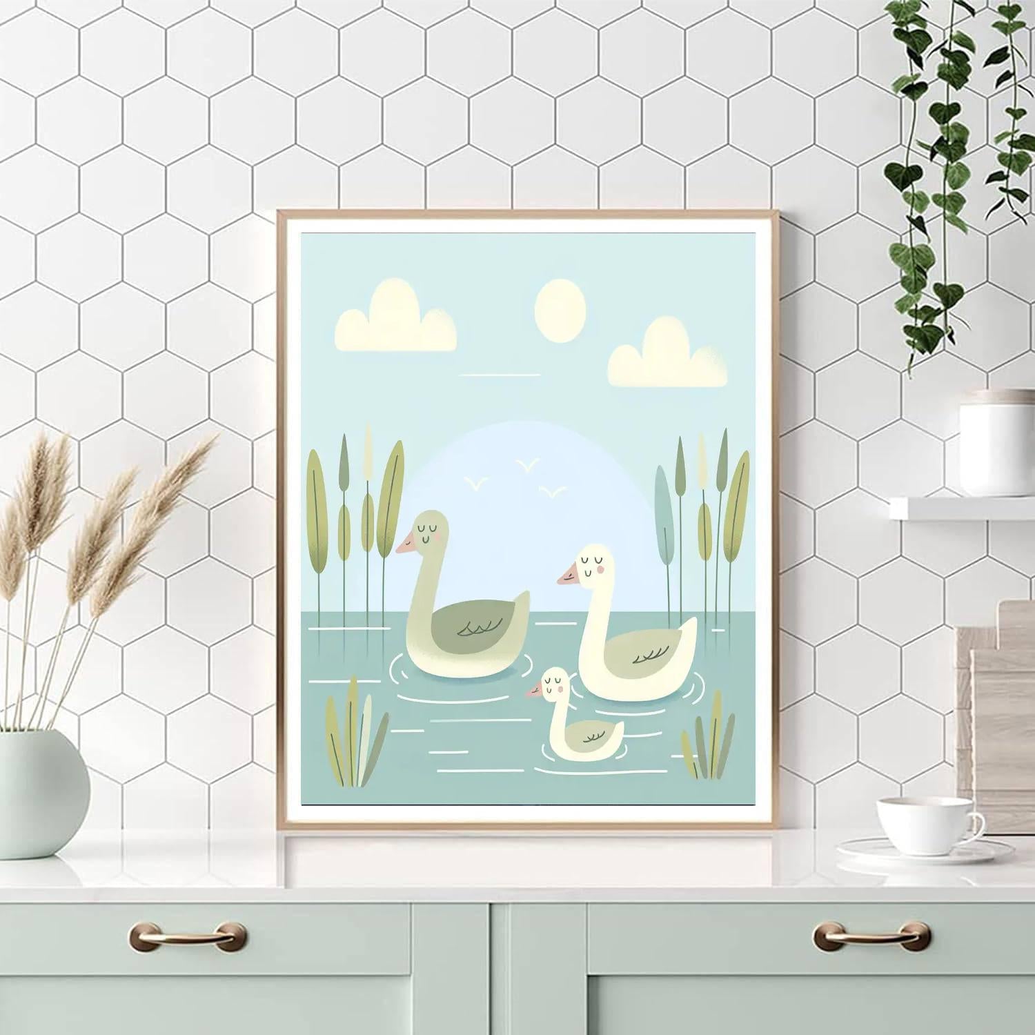 Gentle Geese Numbered Painting Kits