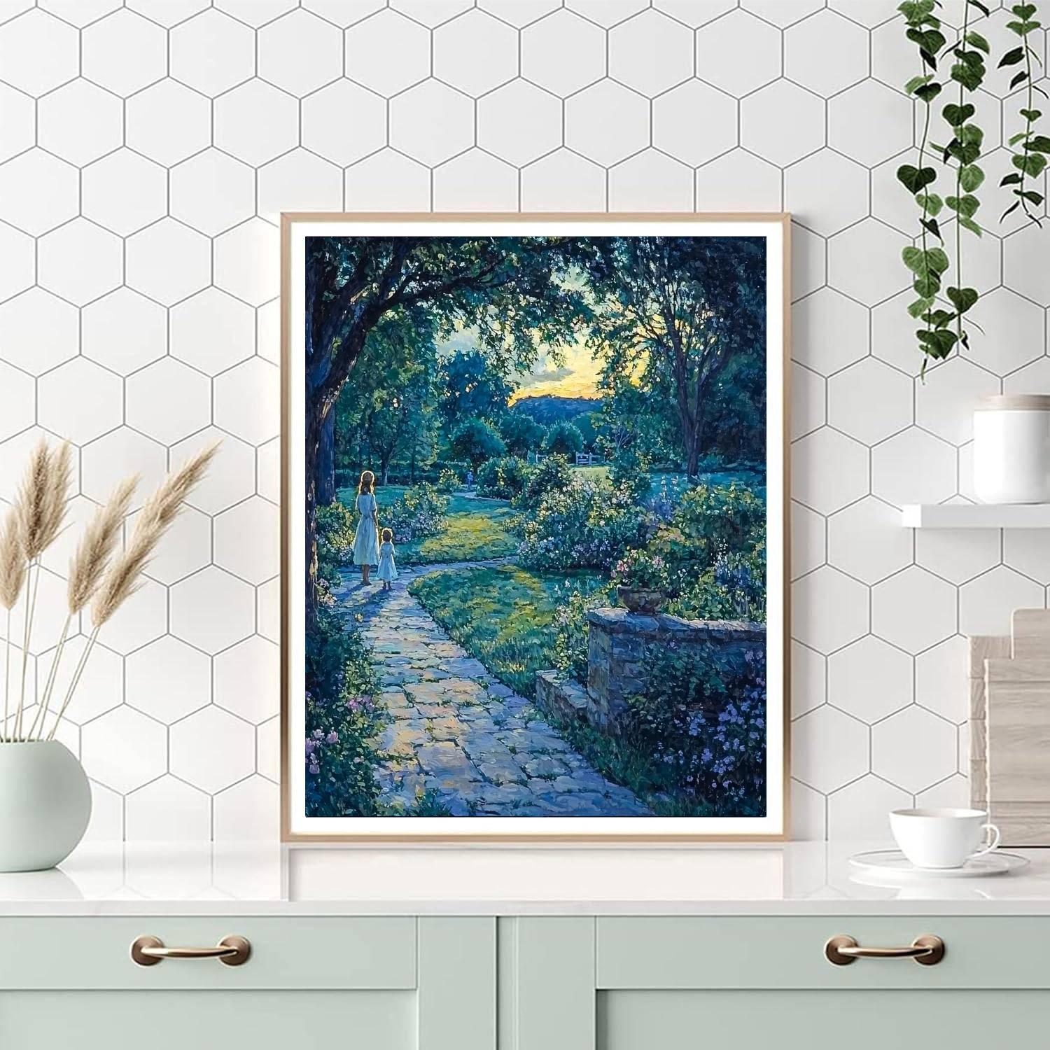 Mother’s Lullaby In The Garden DIY Paint By Numbers