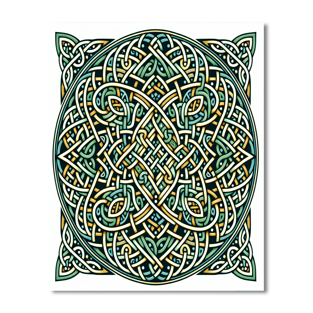 Mystical Celtic Knots Painting Number Kit