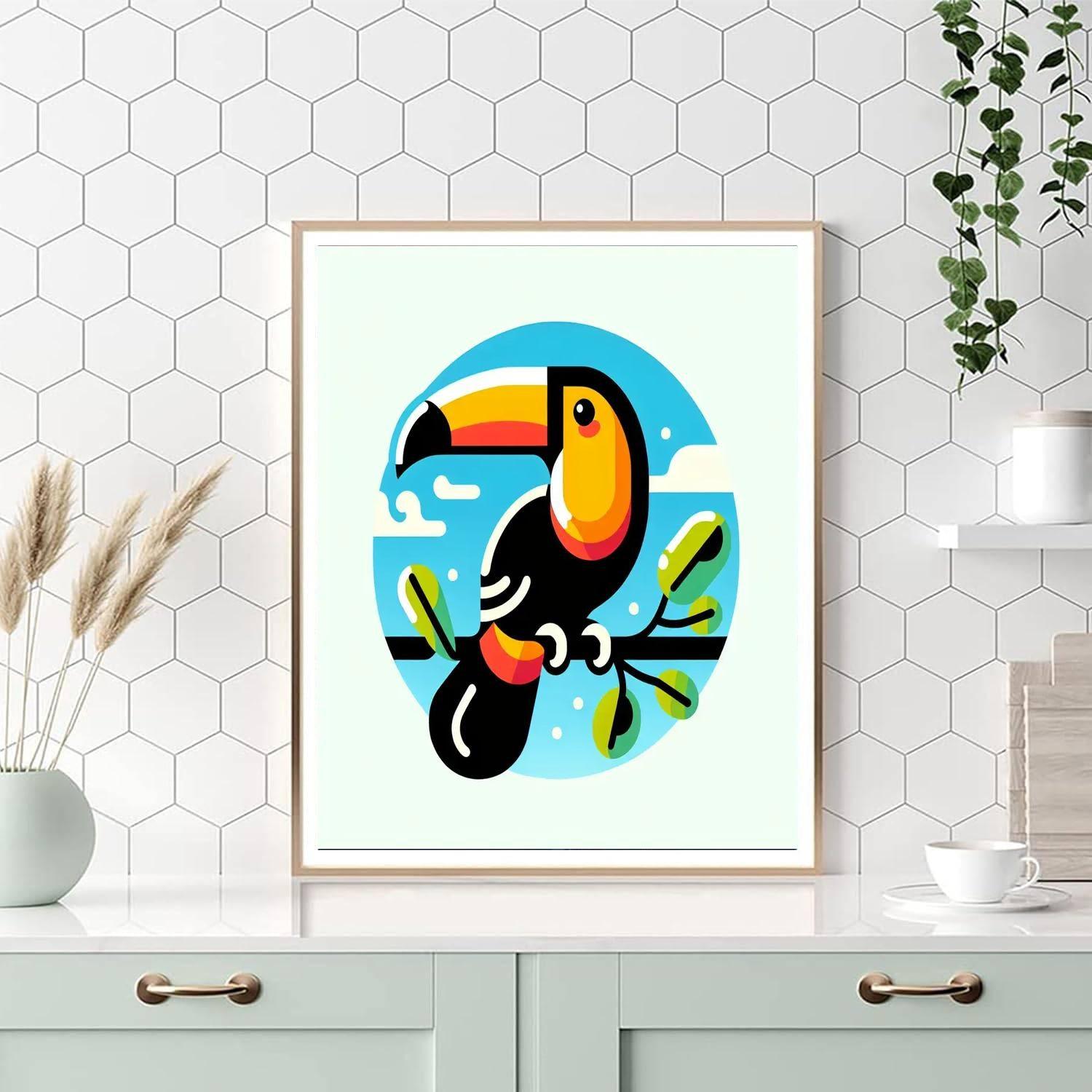 Twirling Toucan Numbered Painting Kits