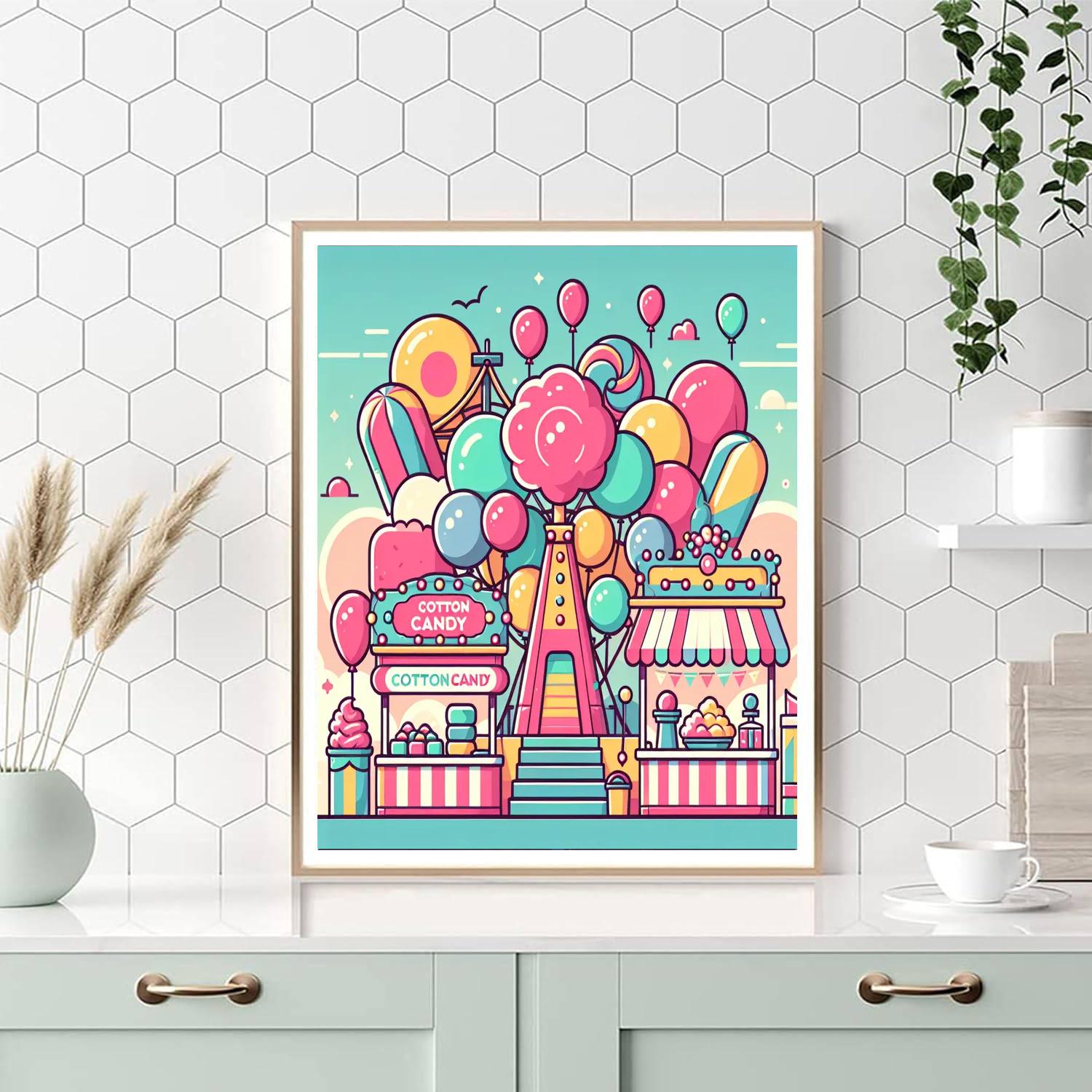 Bubblegum Carnival Fun Paint By Numbers