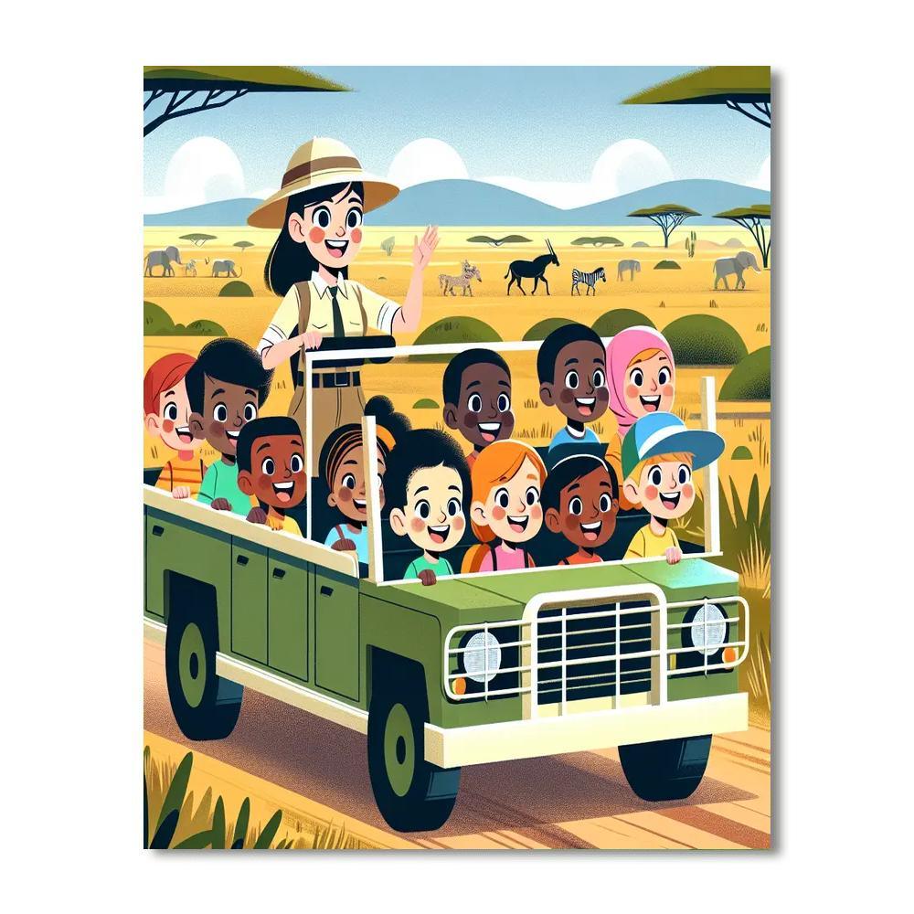 Safari Truck Expedition Paint By Number