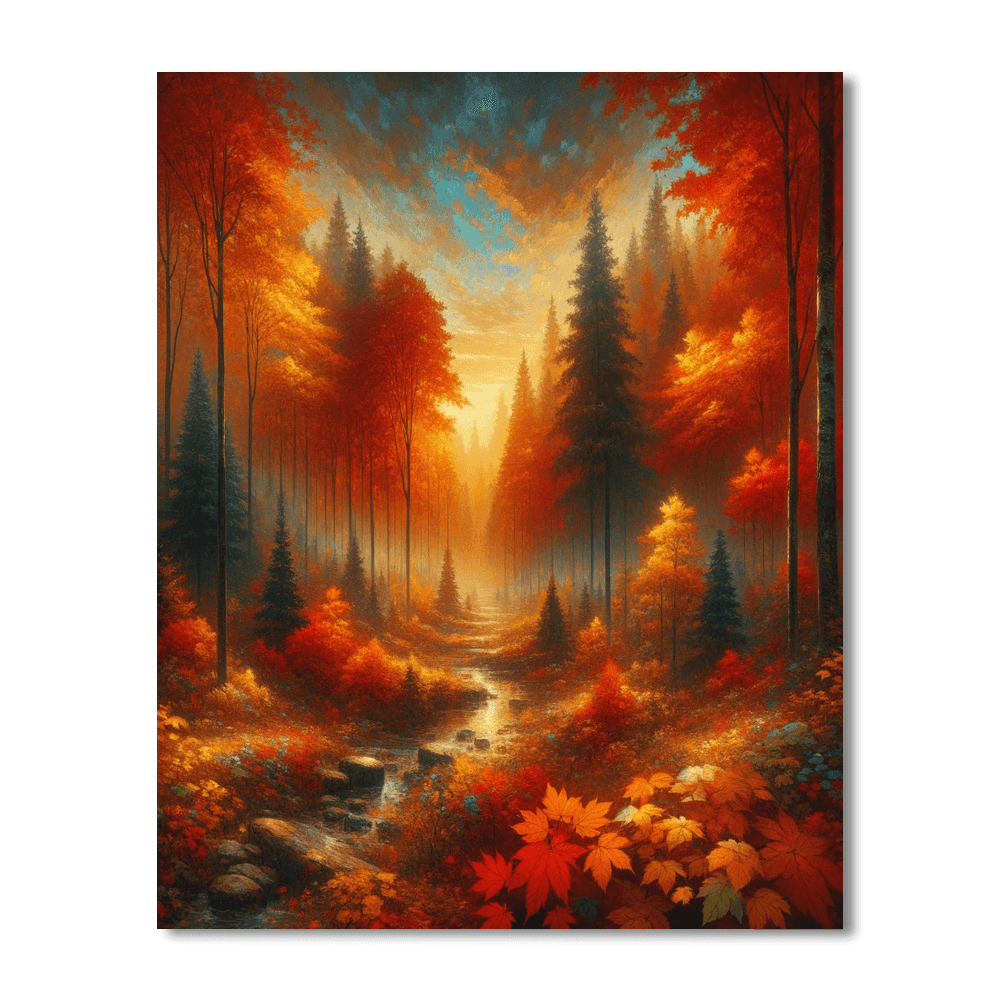 Fall Harvest Splendor Number Painting