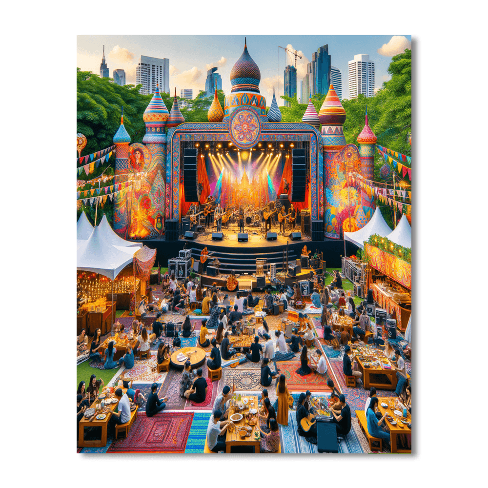 World Music Festival - Thailand Number Painting