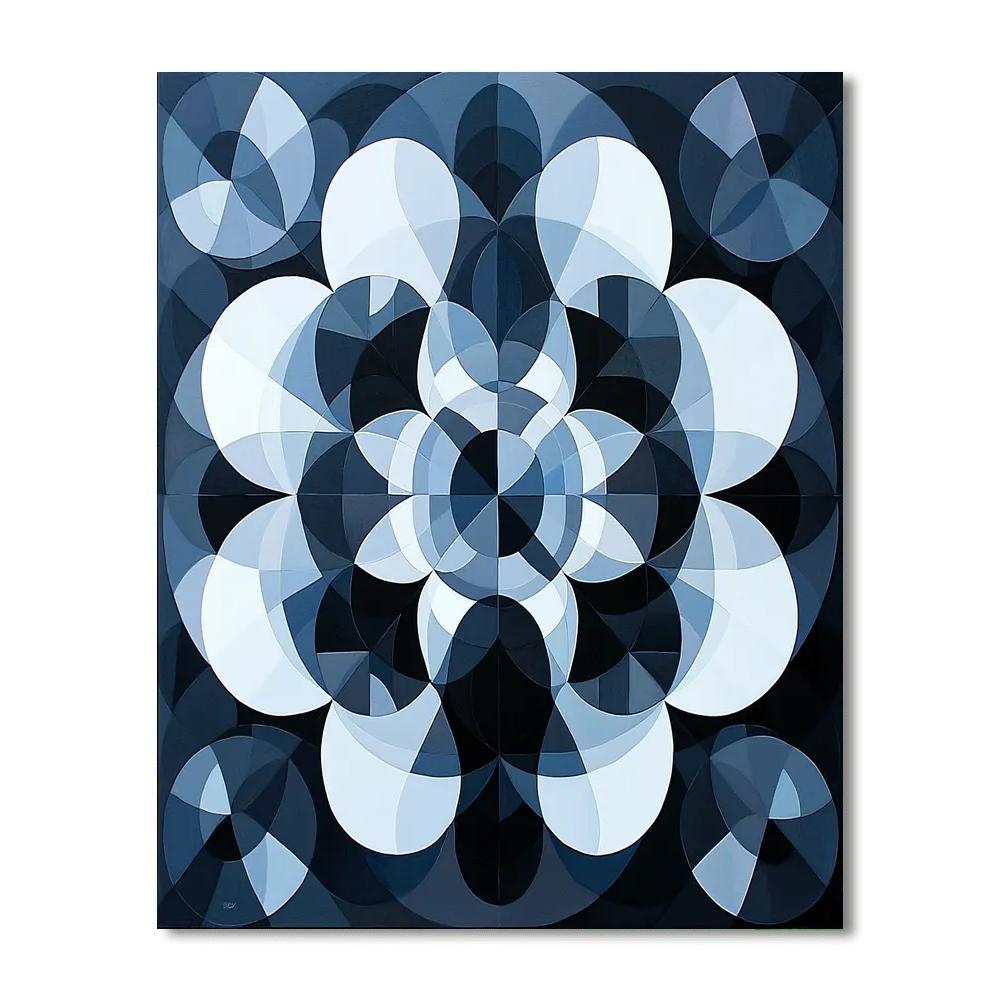 M.C. Escher Inspired Symmetrical Worlds  Numbered Painting Kits