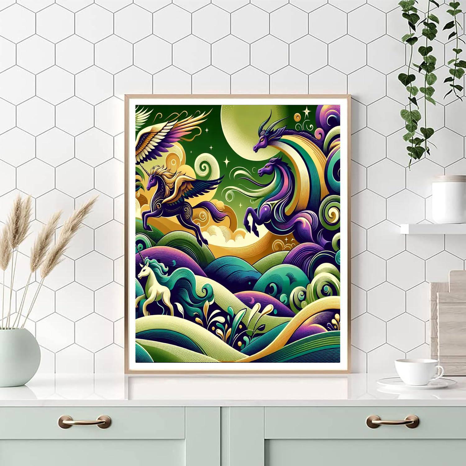 Mythical Creatures Unleashed Paint By Numbers Kits