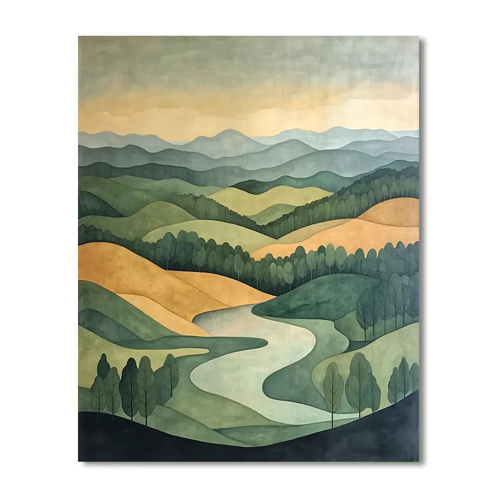 Nandalal Bose Inspired Nature's Cadence  Paint By Numbers