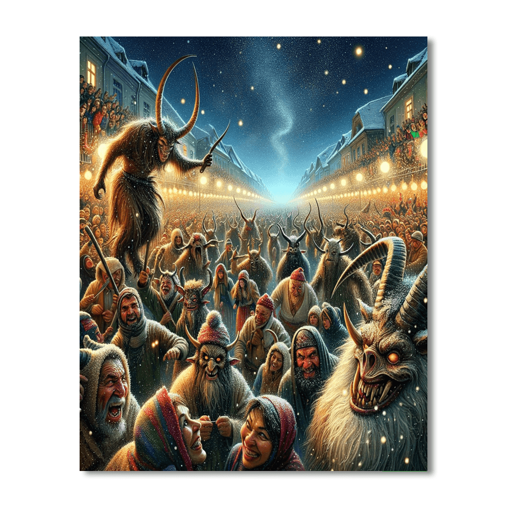 Krampusnacht - Austria Painting By Numbers Kit