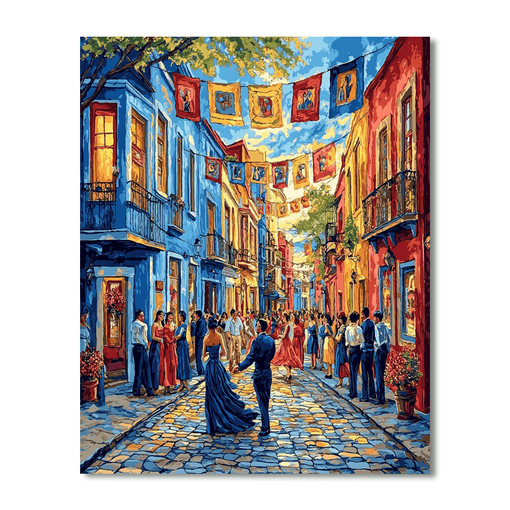 Caminito Street - Buenos Aires Paint By Numbers Kits
